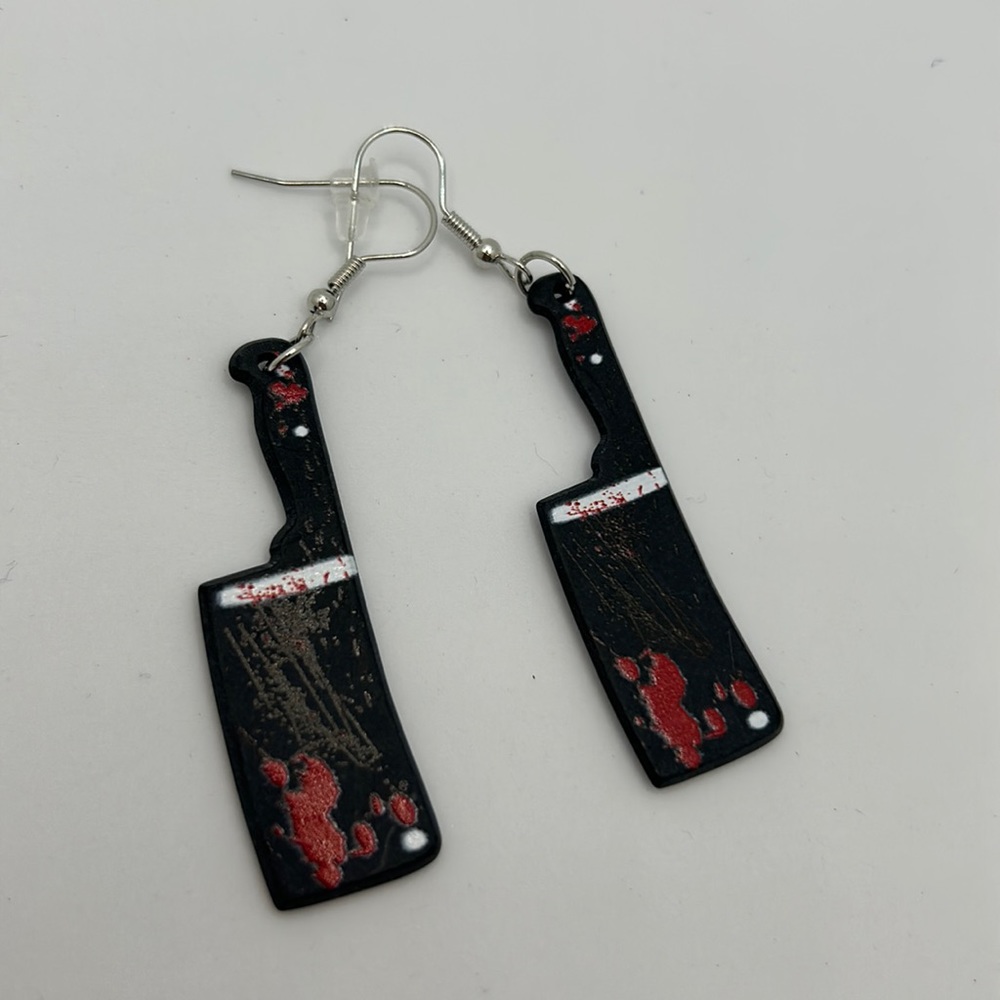 Fashion Jewelry Halloween Scary Bloody Butcher knife NEW